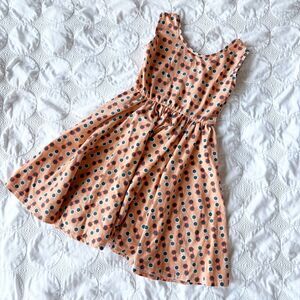 Cate and Cruz Sunglasses Print Sleeveless Skater Dress Orange Girls 10